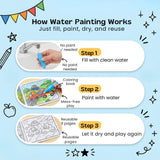 TibaToes™ Reusable Water Painting Book