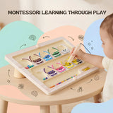 TibaToes™ Montessori Magnetic Monster Sorting Board