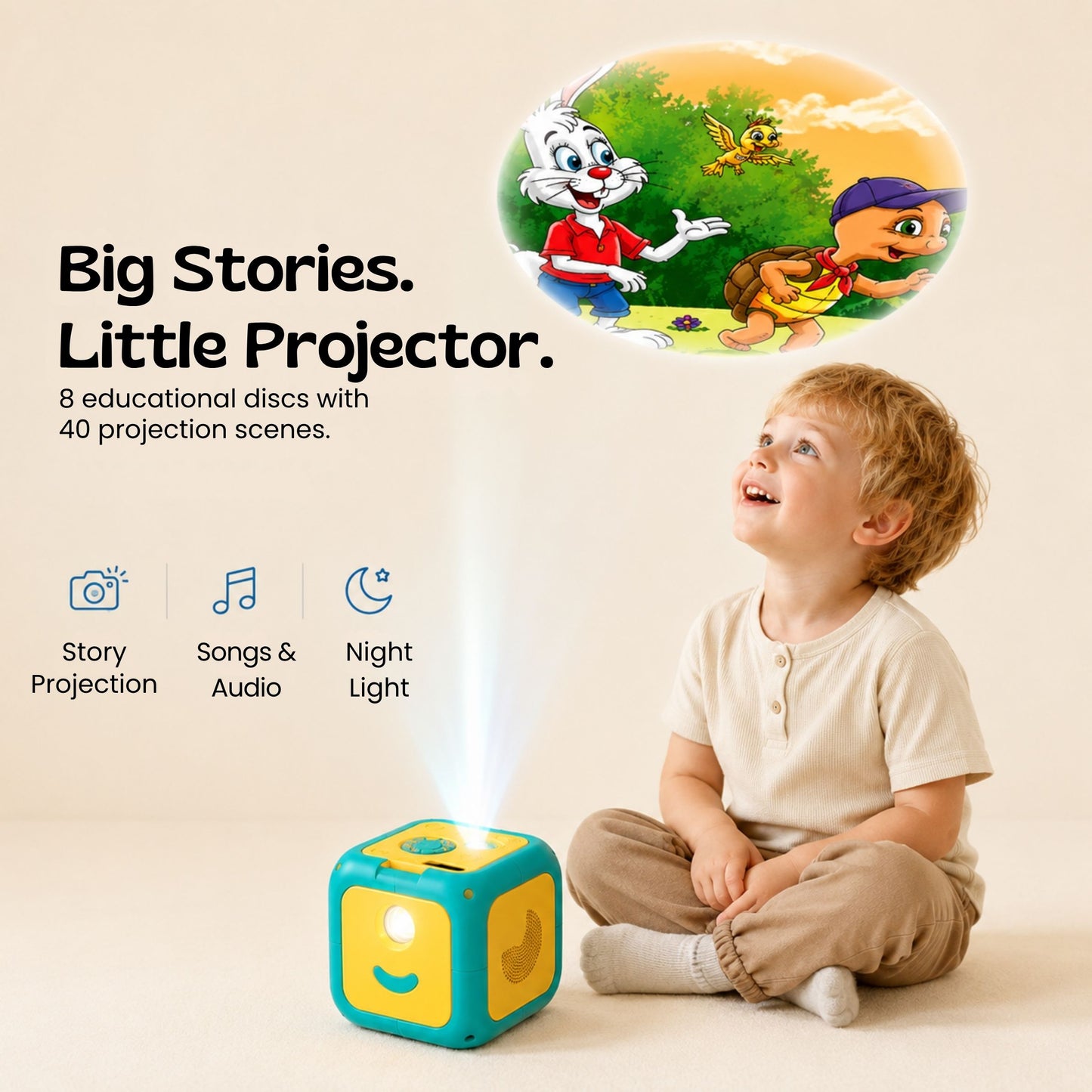 TibaToes™ StoryCube Bedtime Projector