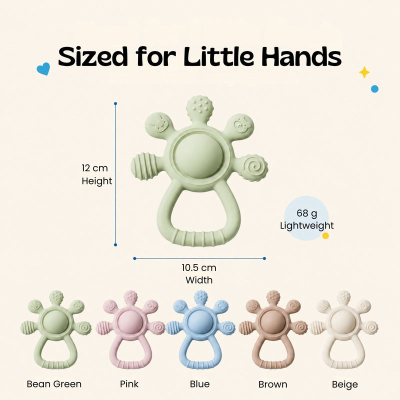 TibaToes™ LittleGrip Silicone Teether Rattle