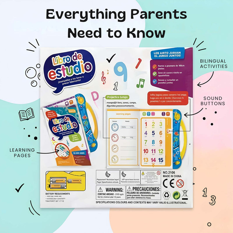 TibaToes™ Spanish Touch & Learn Sound Book