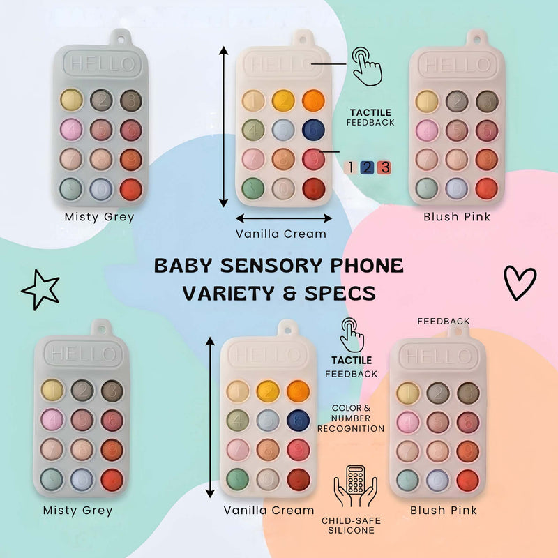 TibaToes™ Click & Calm Silicone Phone Teether