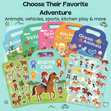 TibaToes™ PuffyScene Reusable Sticker Book