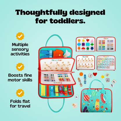 TibaToes™ Montessori Busy Board