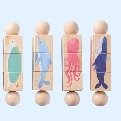 TibaToes™ Spin & Match Animal Friends