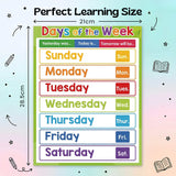 TibaToes™ Montessori Learning Posters: 20-Piece Educational Wall Chart Set for Toddlers & Preschoolers