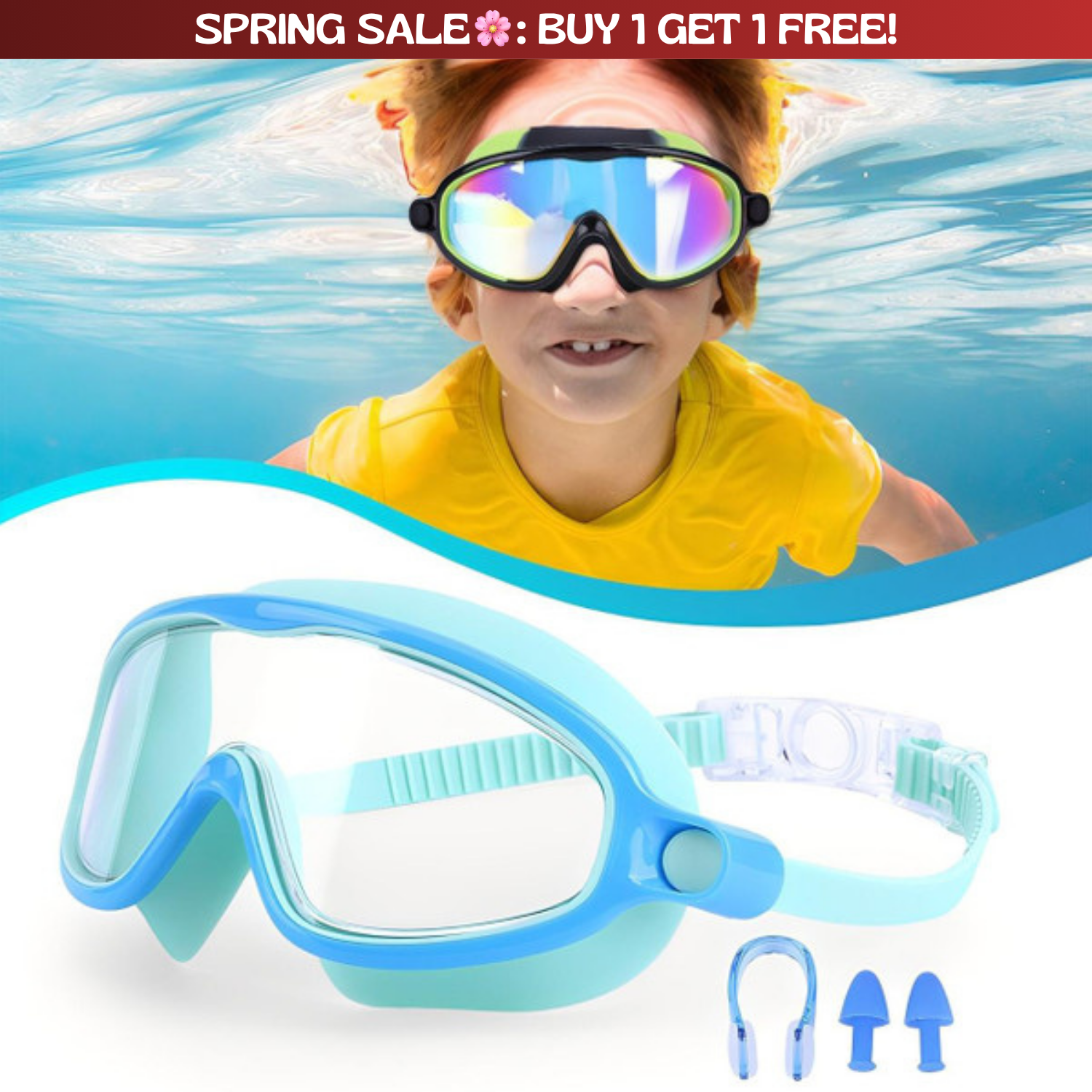 TibaToes™ Clip-On Swim Goggles