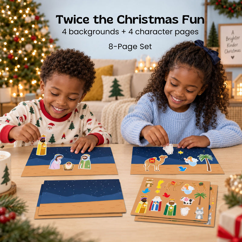 TibaToes™ Christmas Nativity Sticker Story Set