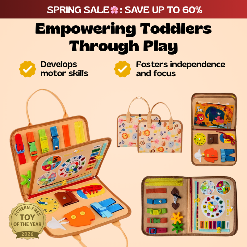 TibaToes™ Montessori Busy Board