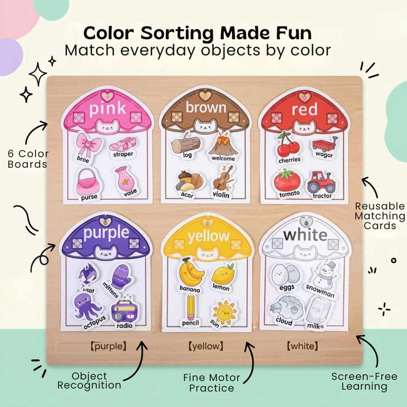 TibaToes™ Color Match Sticker Book