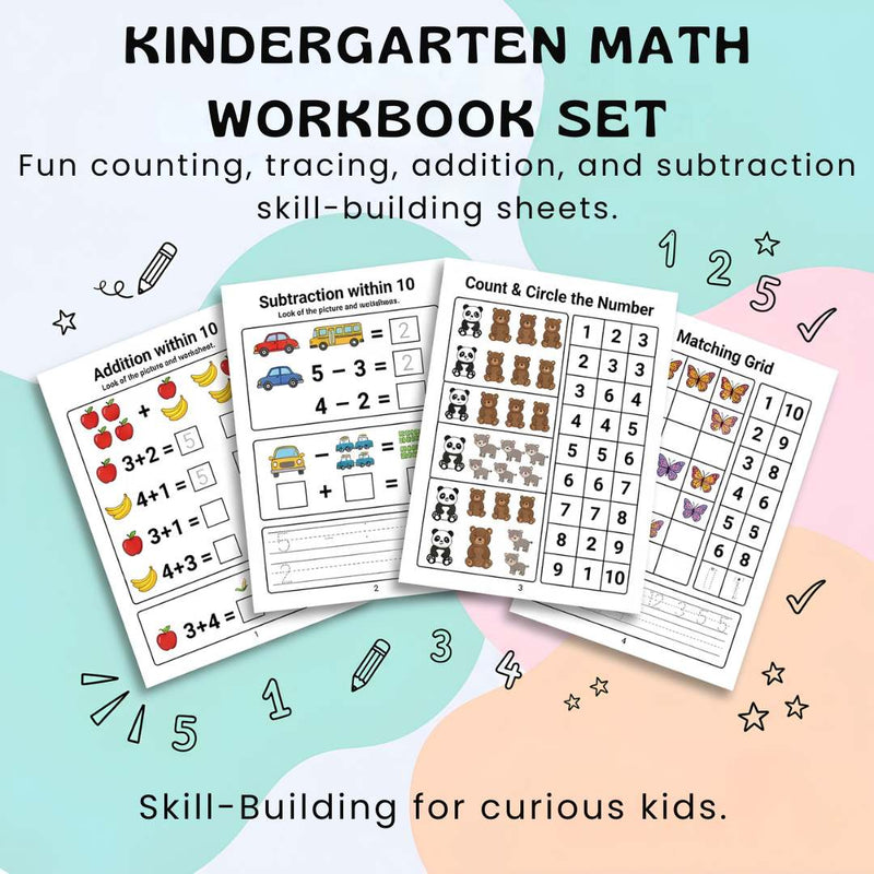 TibaToes™ Count & Trace Math Workbook
