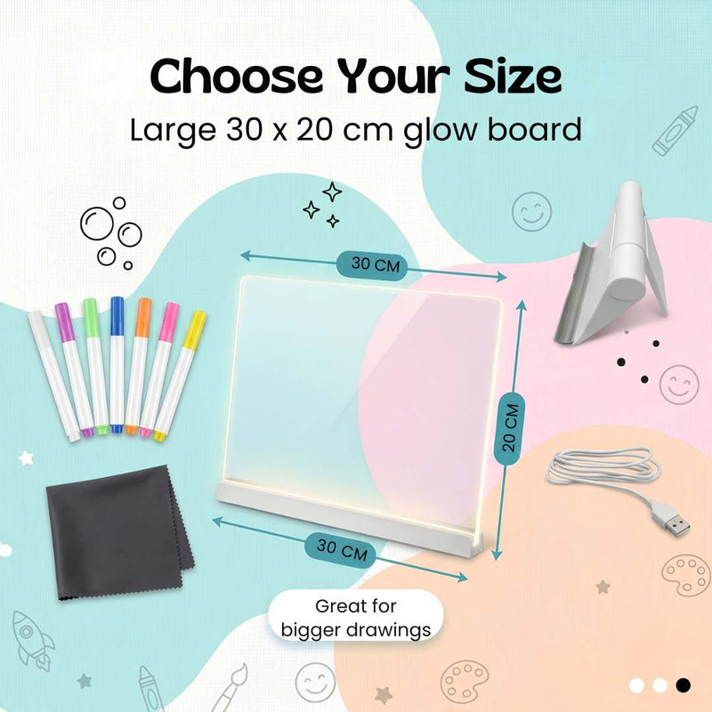 TibaToes™ GlowScribble Light-Up Drawing Board