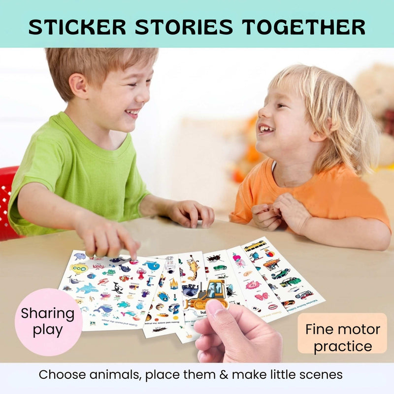 TibaToes™ CarryScene Reusable Sticker Book