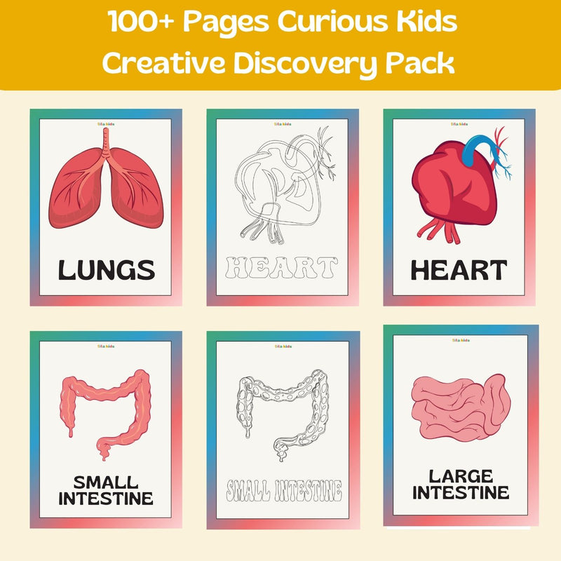 100+ Pages Curious Kids Creative Discovery Pack