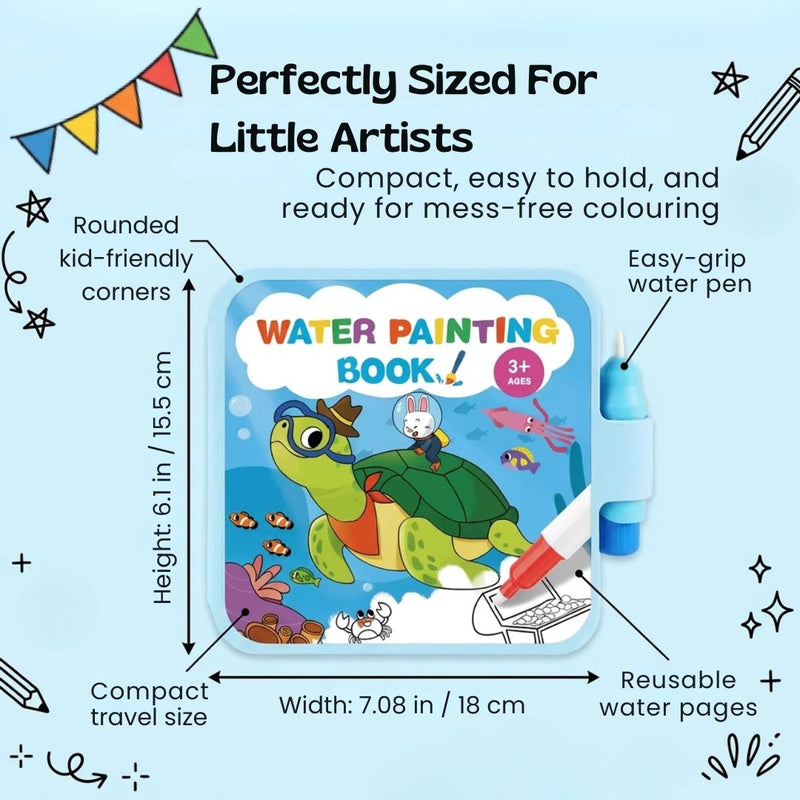 TibaToes™ Reusable Water Painting Book