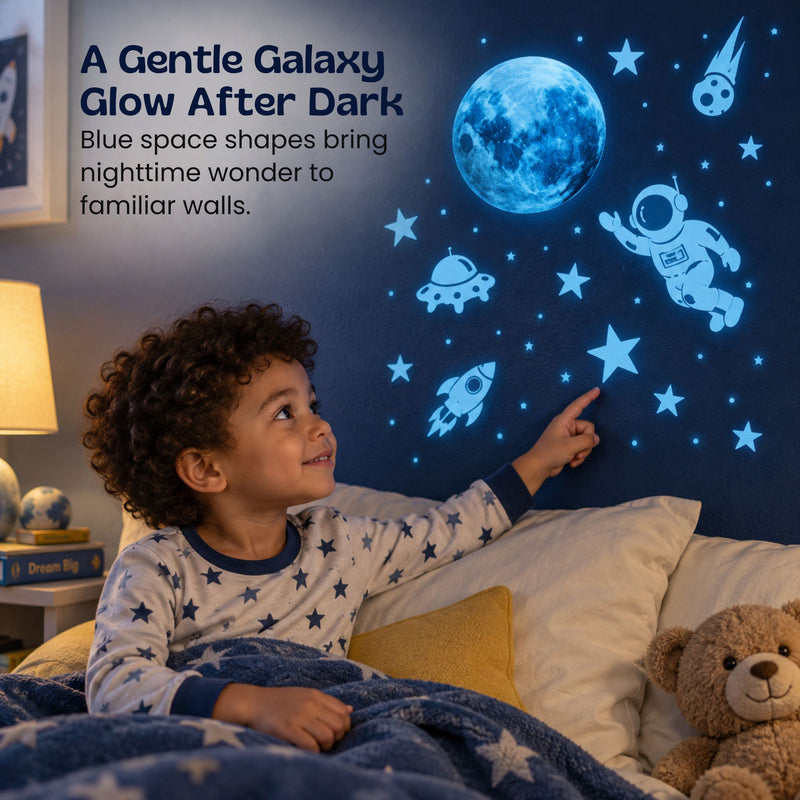TibaToes™ GalaxyGlow Space Wall Stickers