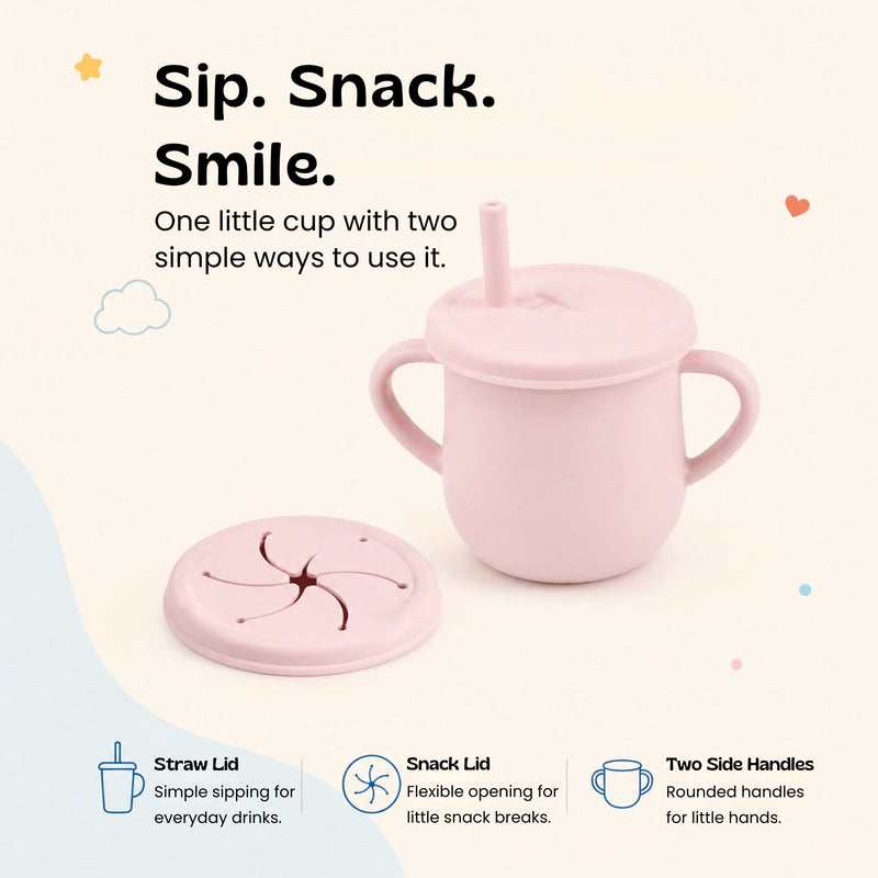 TibaToes™ Sip & Snack Silicone Training Cup