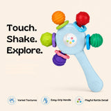 TibaToes™ RainbowGrip Baby Teether Rattle