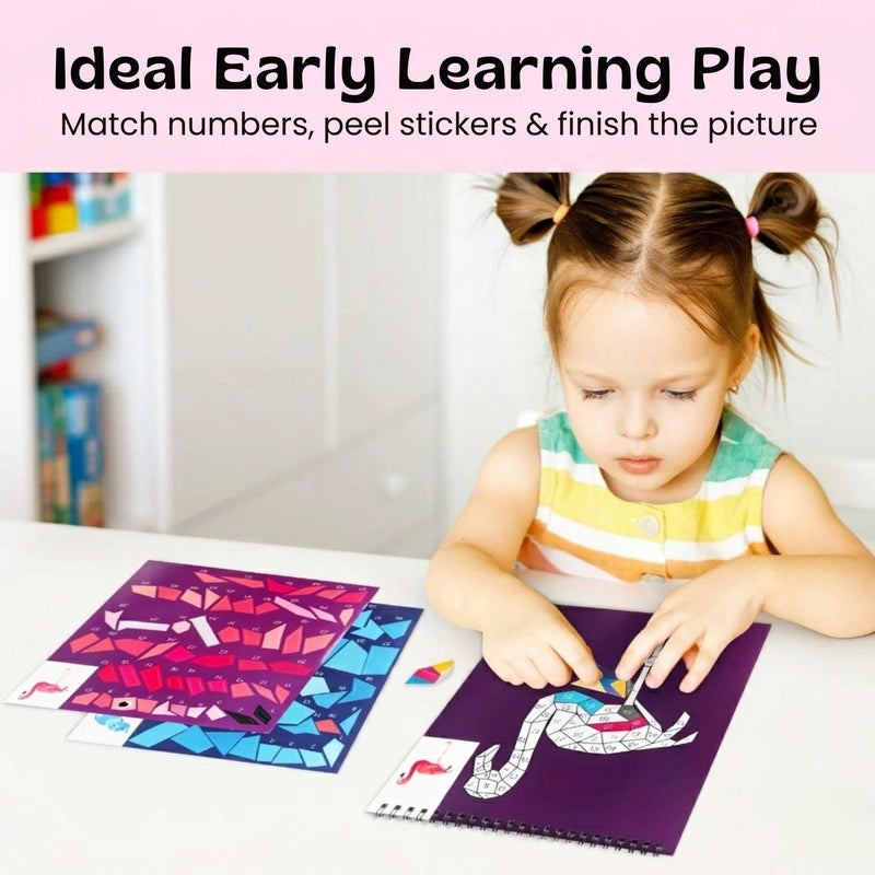 TibaToes™ StickerPaint Number Art Book