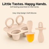 TibaToes™ Little Bites Silicone Feeder & Teether Set