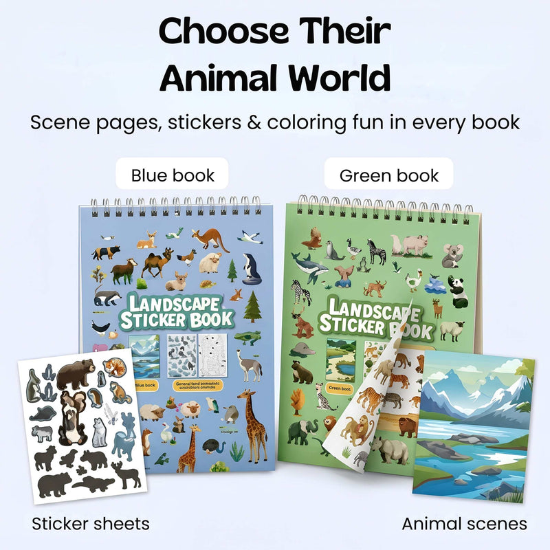 TibaToes™ WildScene Sticker Adventure Book