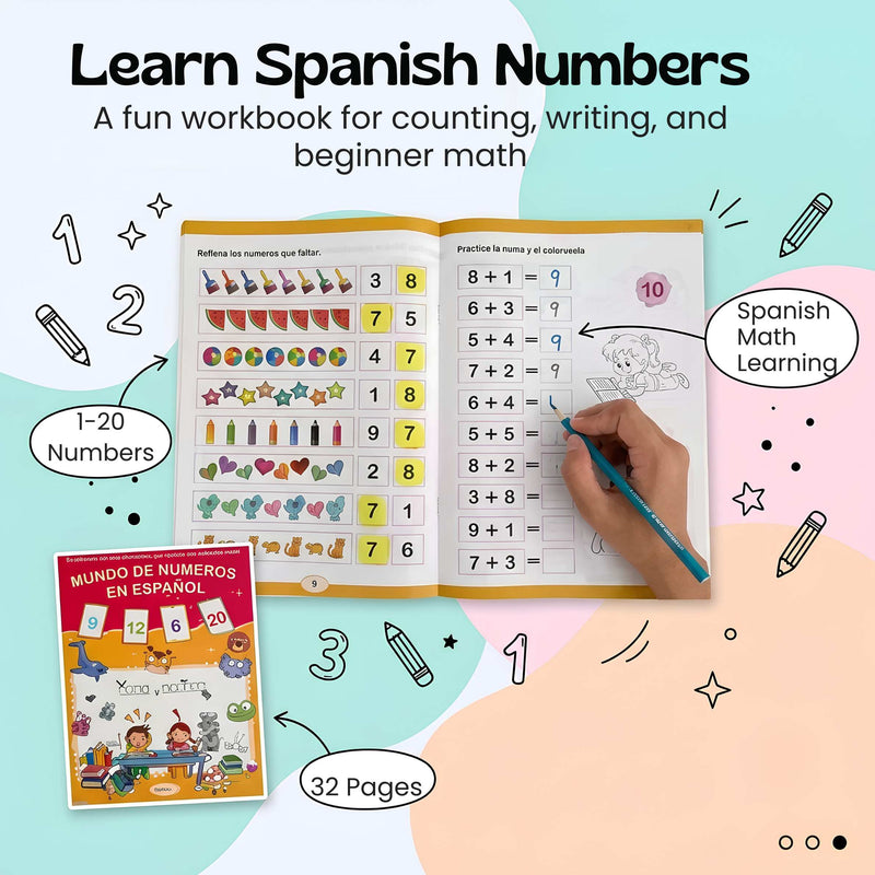 TibaToes™ Spanish NumberWorld Math Workbook