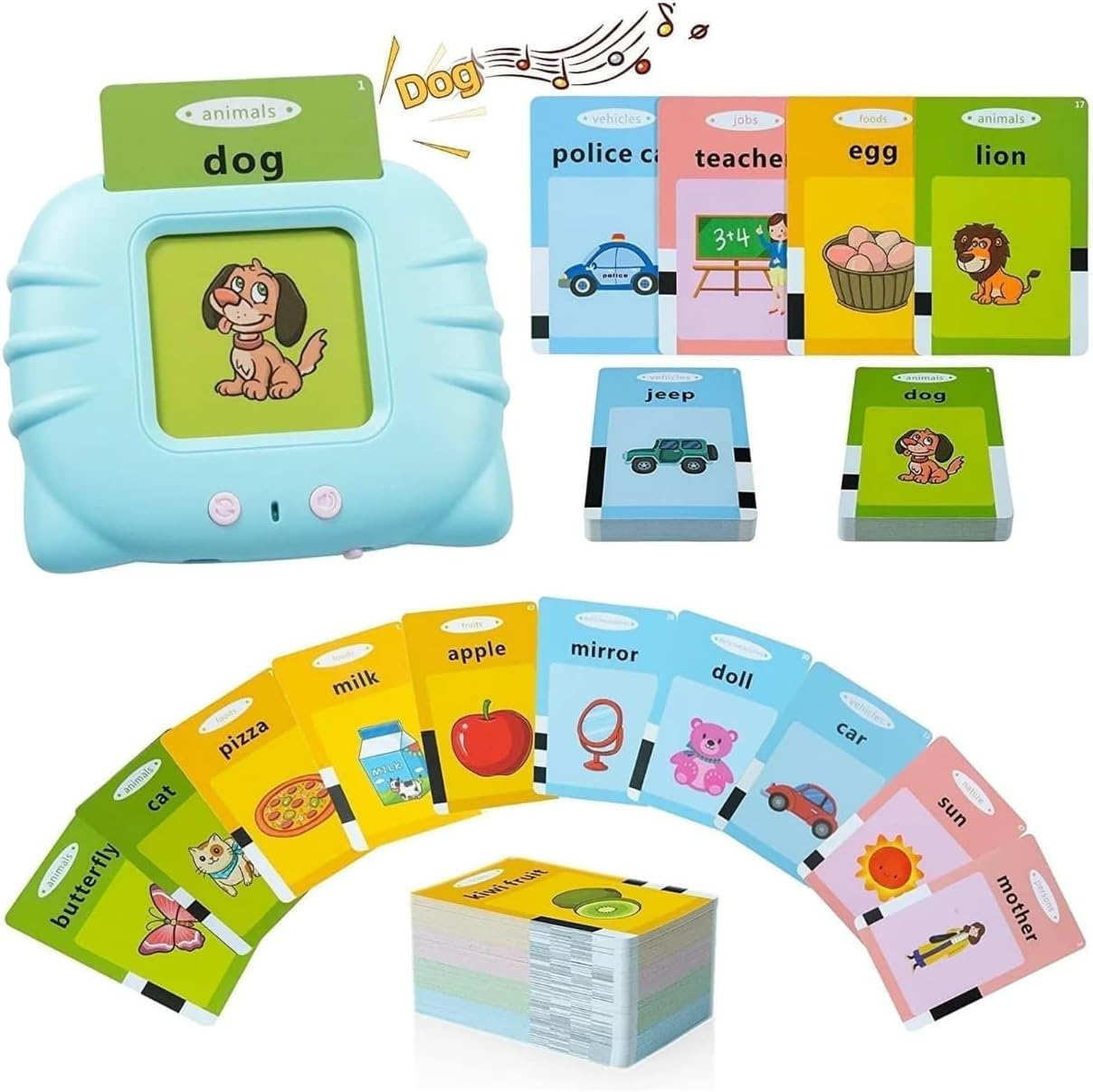 TibaToes™ Montessori Spreekende Flashcards