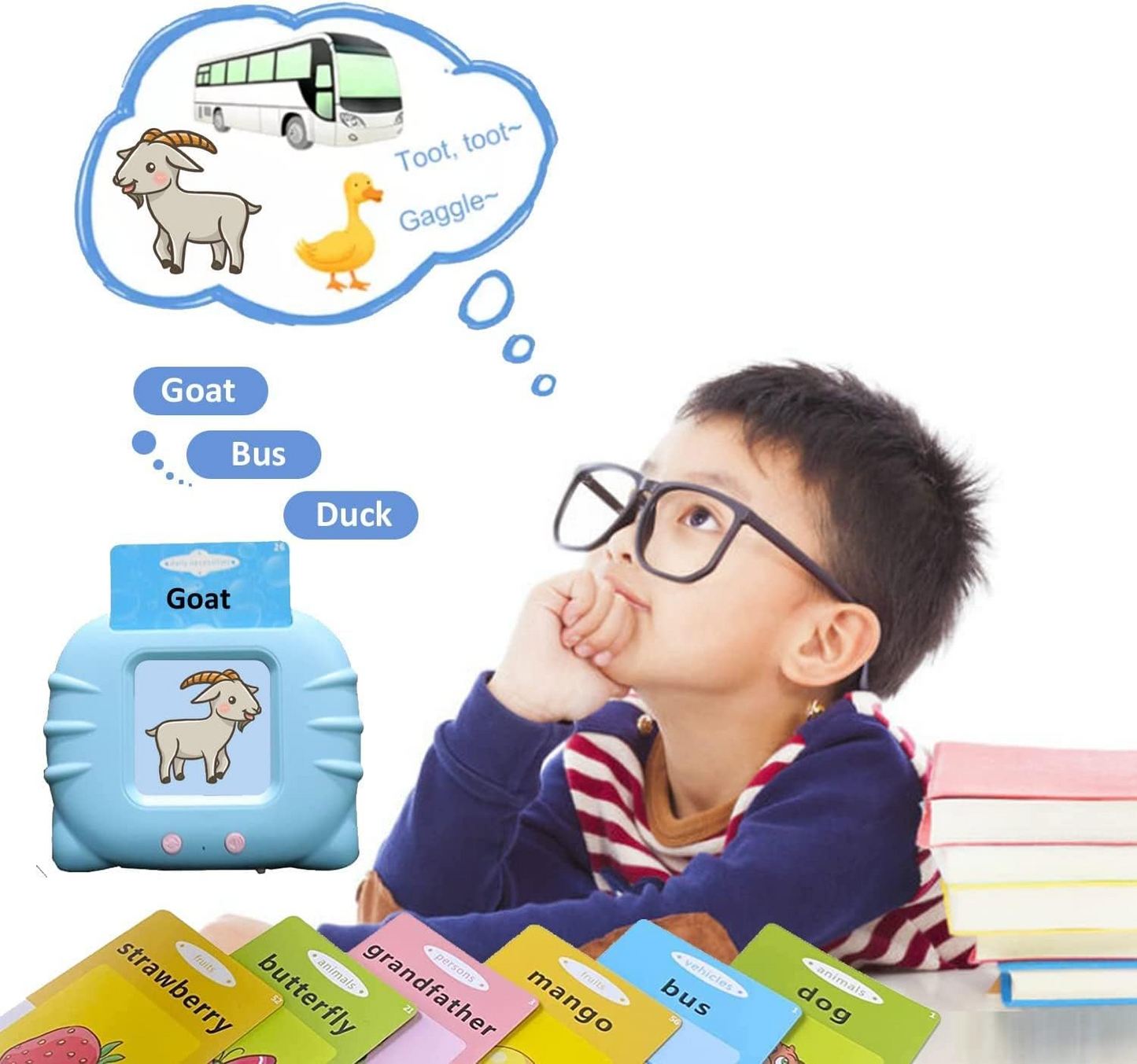 TibaToes™ Montessori Spreekende Flashcards