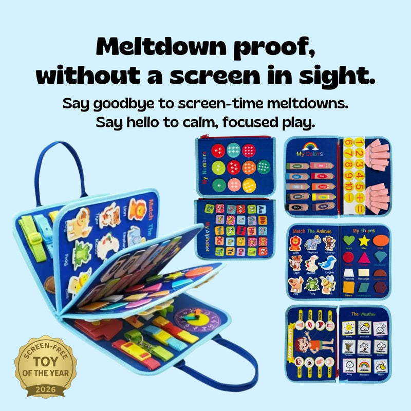 TibaToes™ Montessori Busy Board