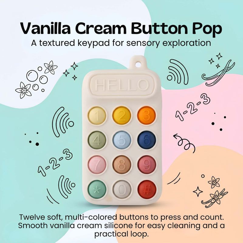 TibaToes™ Click & Calm Silicone Phone Teether