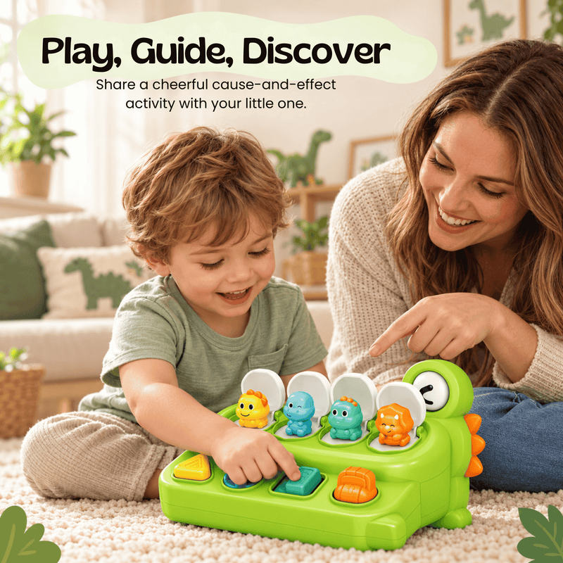 TibaToes™ Dino Pop-Up Switch Toy