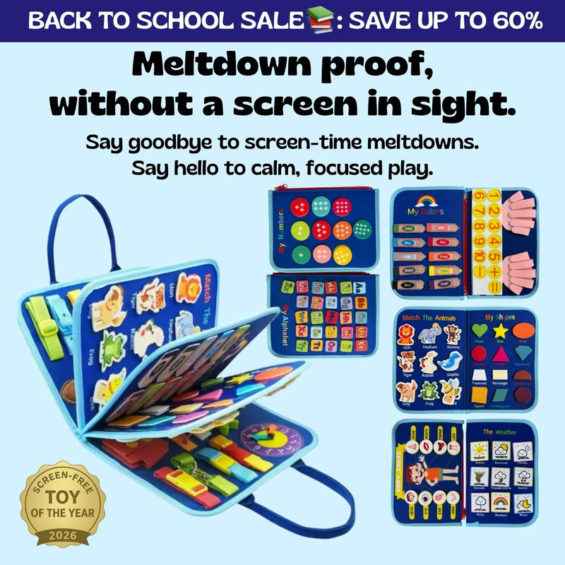 TibaToes™ Montessori Busy Board