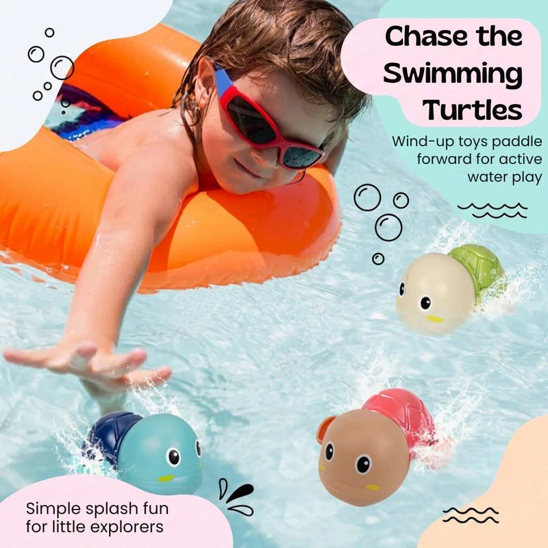 TibaToes™ Schildpad Badspeeltjes (3-pack)