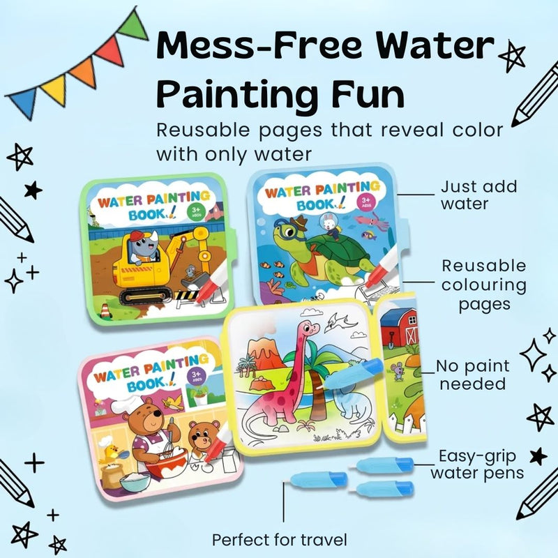 TibaToes™ Reusable Water Painting Book