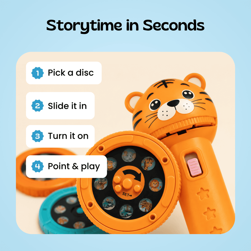 TibaToes™ Animal Story Projection Flashlight