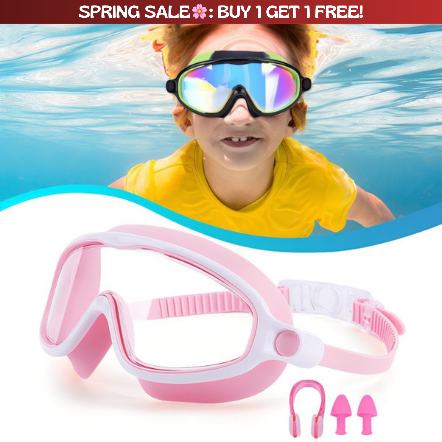 TibaToes™ Clip-On Swim Goggles