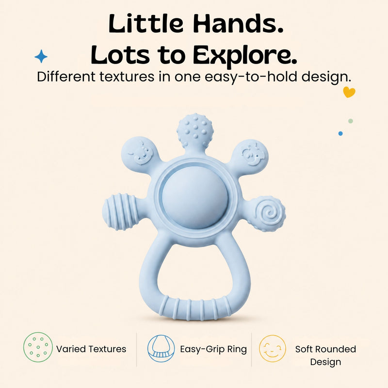 TibaToes™ LittleGrip Silicone Teether Rattle
