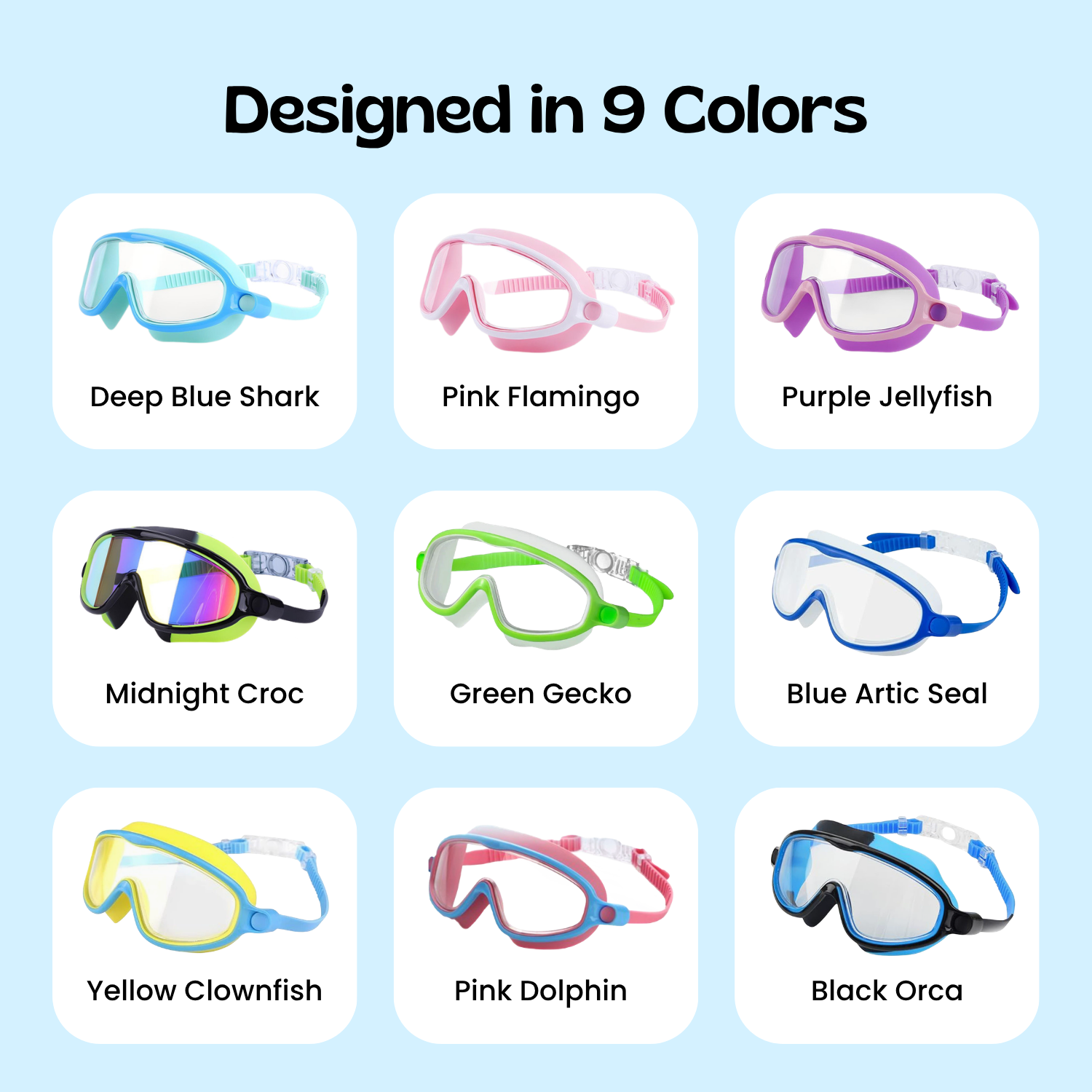 TibaToes™ Clip-On Swim Goggles