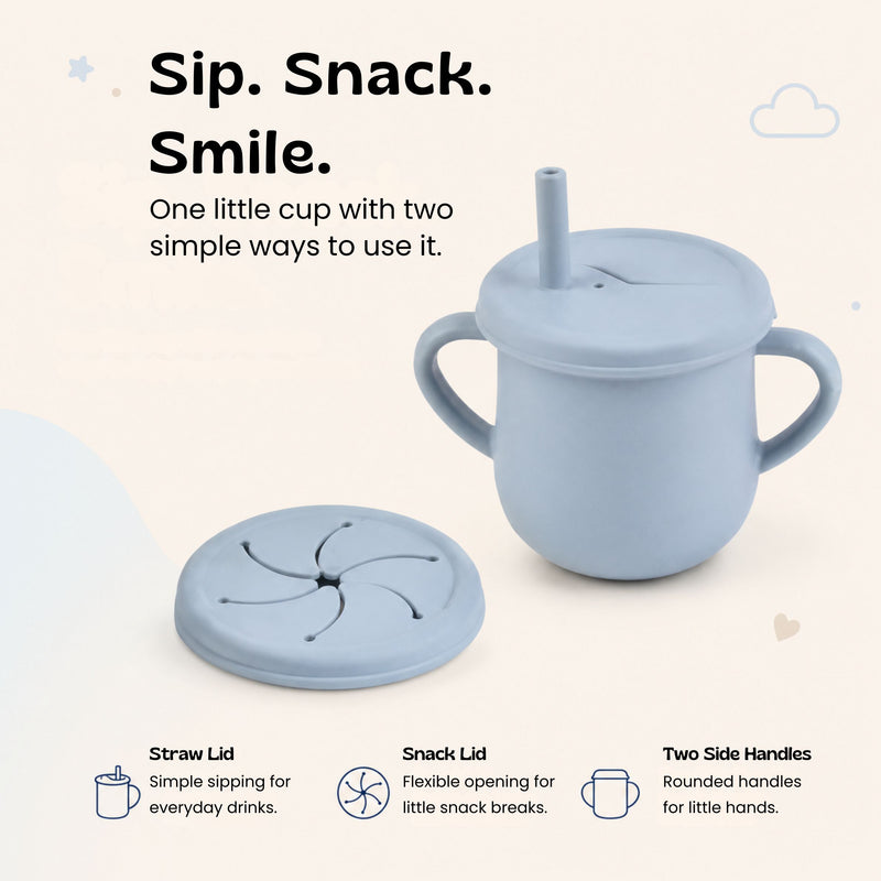 TibaToes™ Sip & Snack Silicone Training Cup