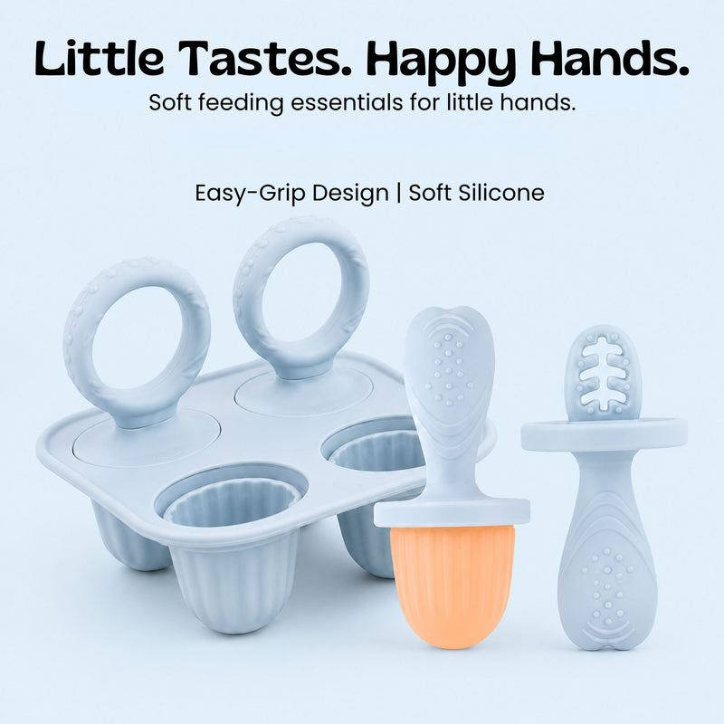 TibaToes™ Little Bites Silicone Feeder & Teether Set