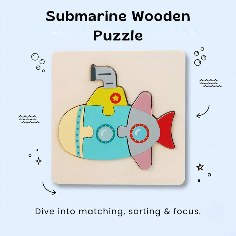 TibaToes™ Shape & Learn Wooden Puzzle
