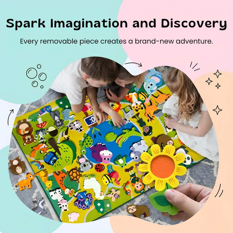 TibaToes™ StoryScape Felt Activity Board