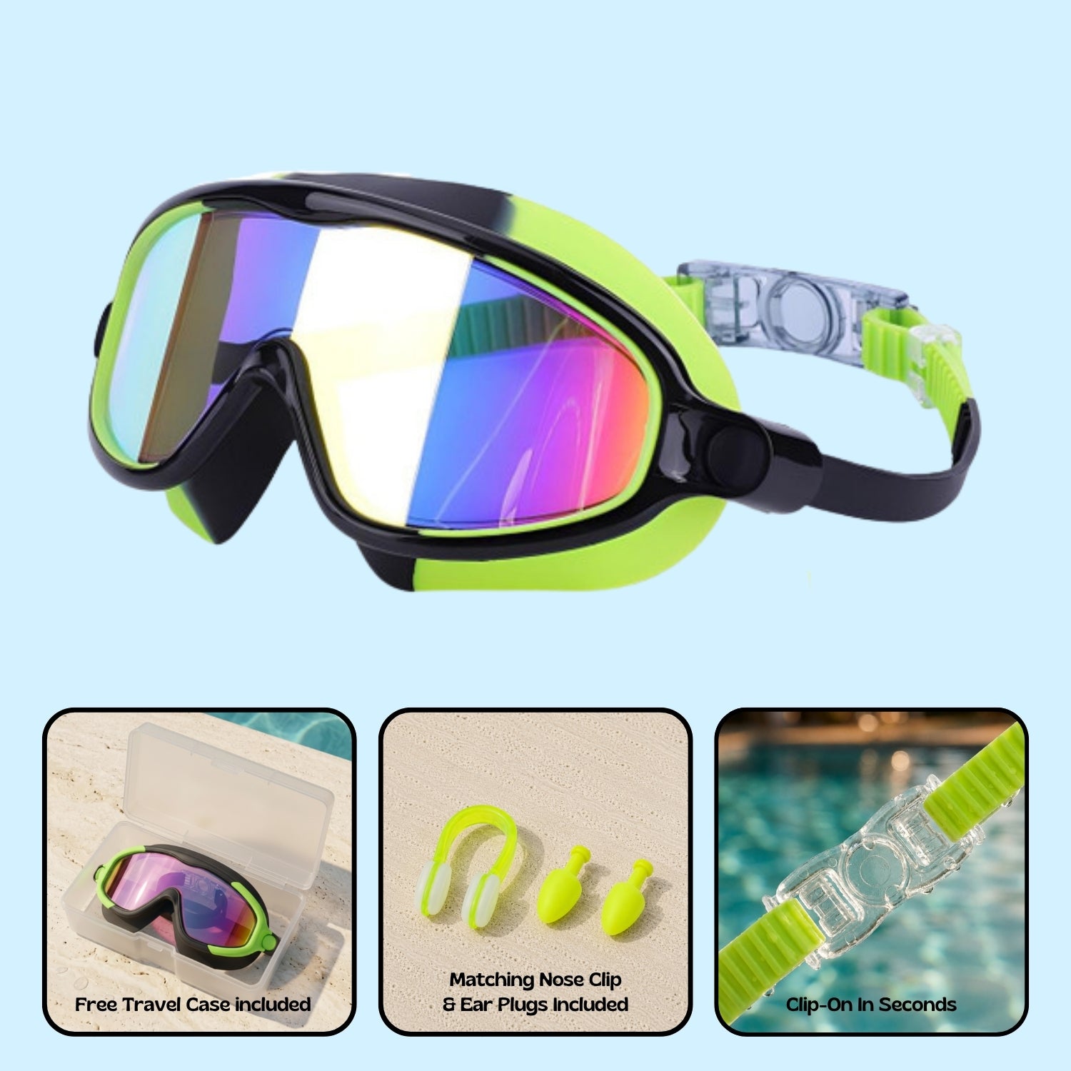 TibaToes™ Clip-On Swim Goggles