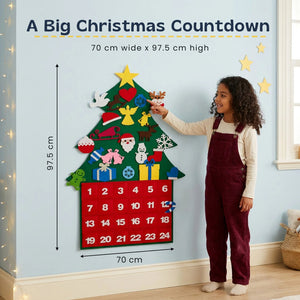 TibaToes™ Felt Christmas Countdown Tree photo 6