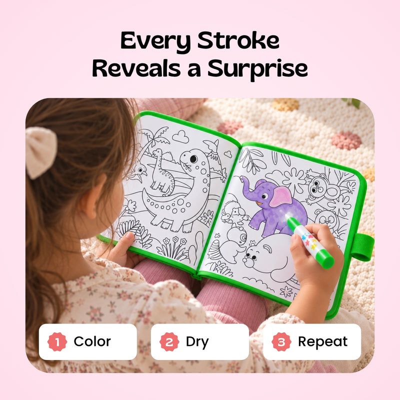 TibaToes™ MagicSplash Water Coloring Book