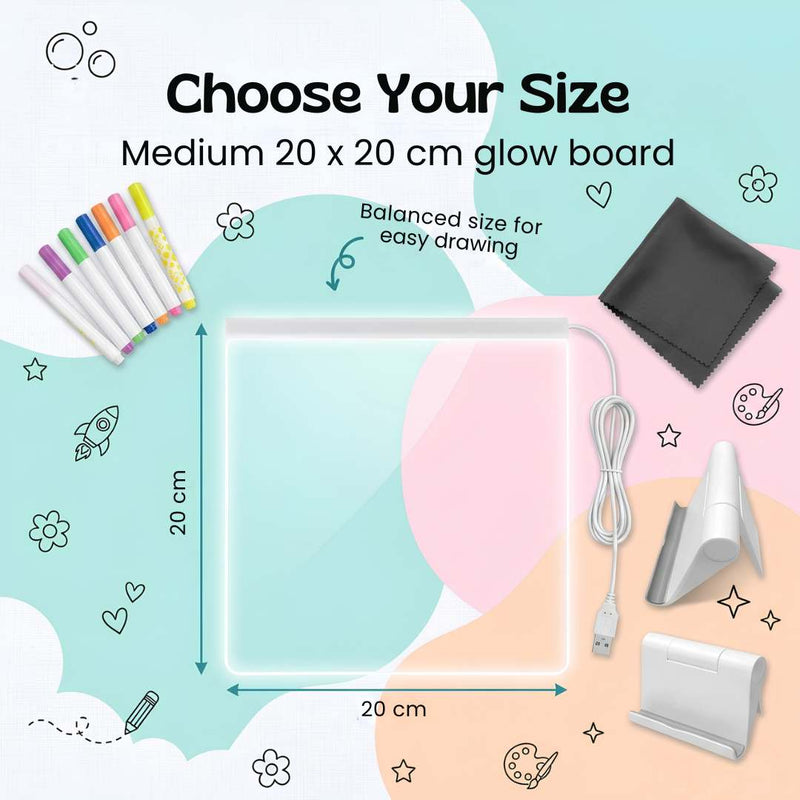 TibaToes™ GlowScribble Light-Up Drawing Board