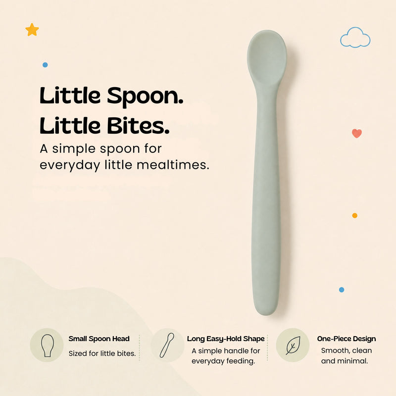 TibaToes™ SoftStart Silicone Baby Feeding Spoon