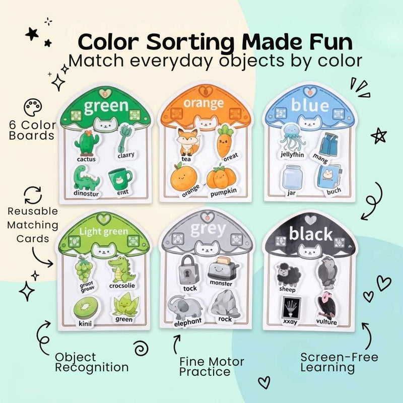 TibaToes™ Color Match Sticker Book