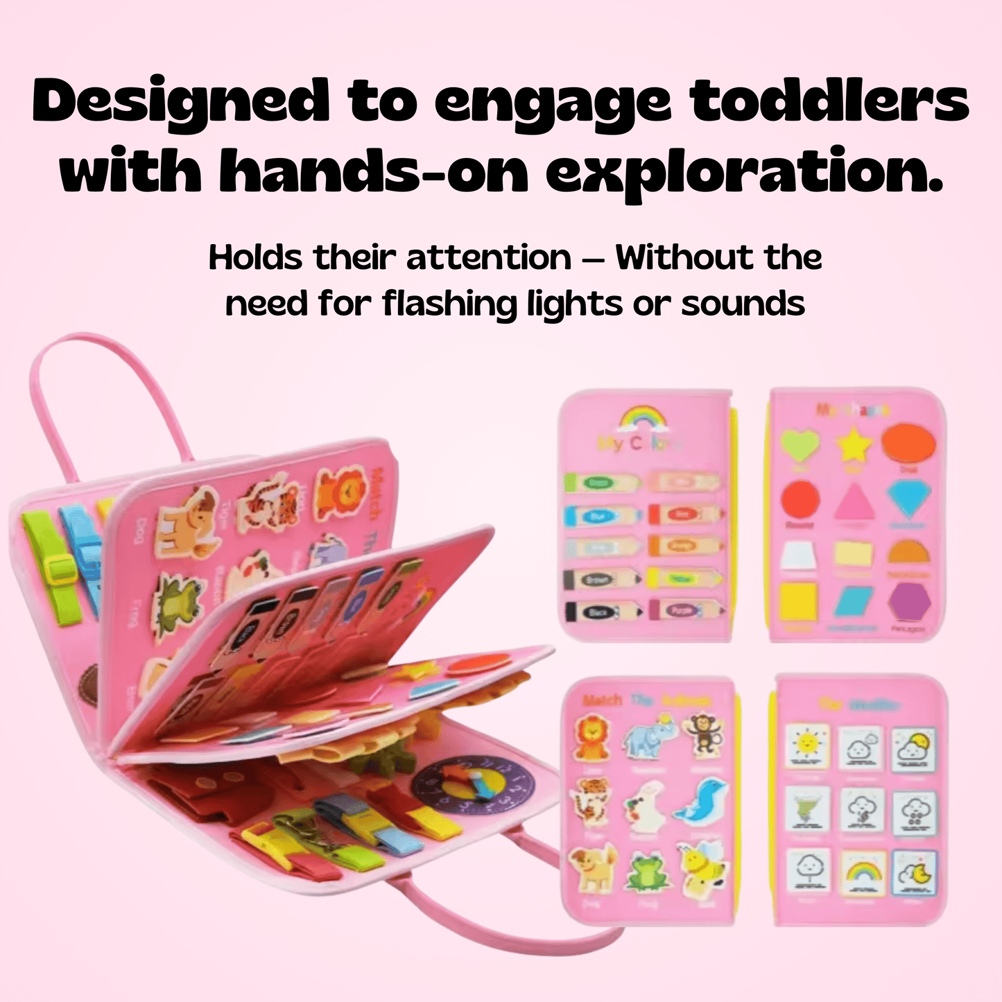 TibaToes™ Toddler Montessori Busy Board