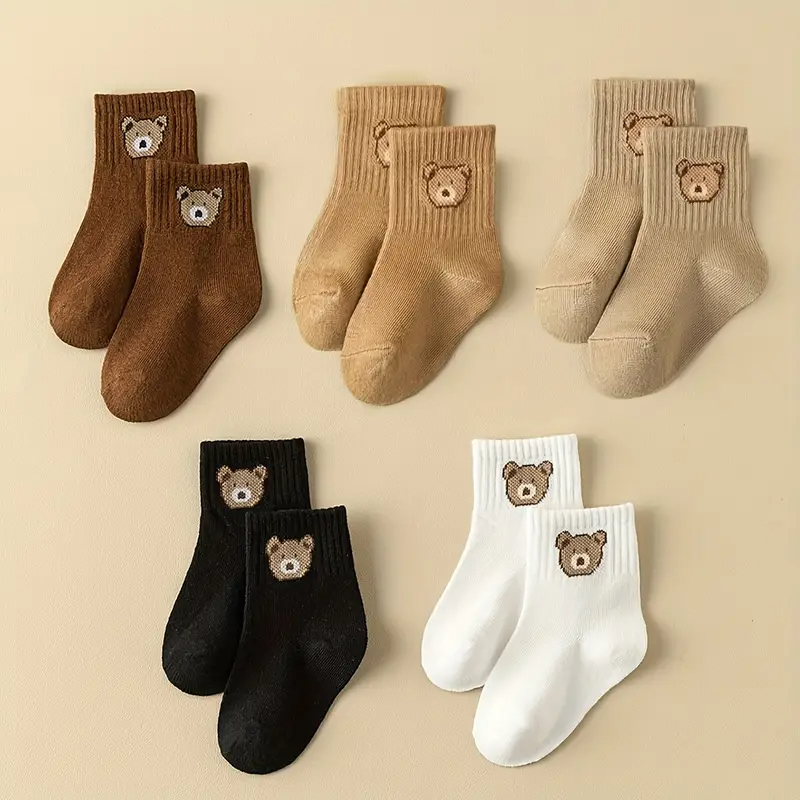 TibaToes™ Bear Hugs Sokkenset (5-pack)